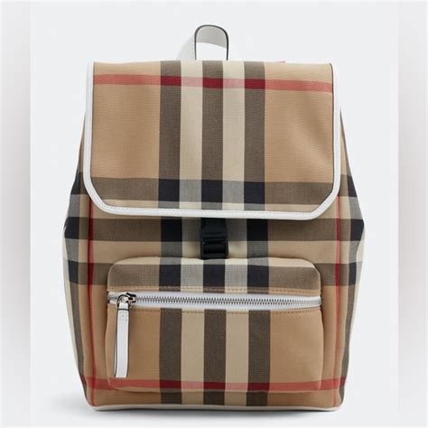 burberry leather backpack black check|burberry dewey vintage backpack.